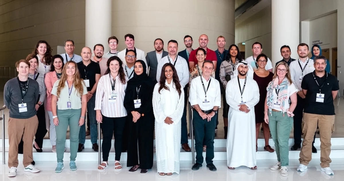 Peserta di Lokakarya Pemantauan Terumbu Karang Arab Timur Laut, yang diadakan di Abu Dhabi pada tahun 2023 © NYUAD