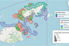 Identifying Locations of Climate-Resilient Coral Reefs in Fiji