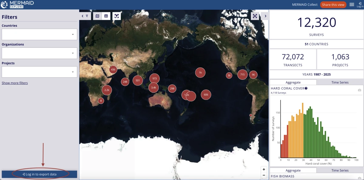 screenshot-showing-explore-when-not-logged-in-highlighting-disabled-export-button